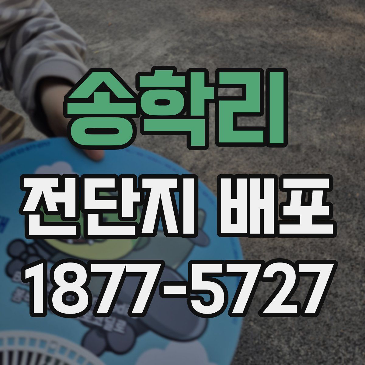 송학리 전단지 배포