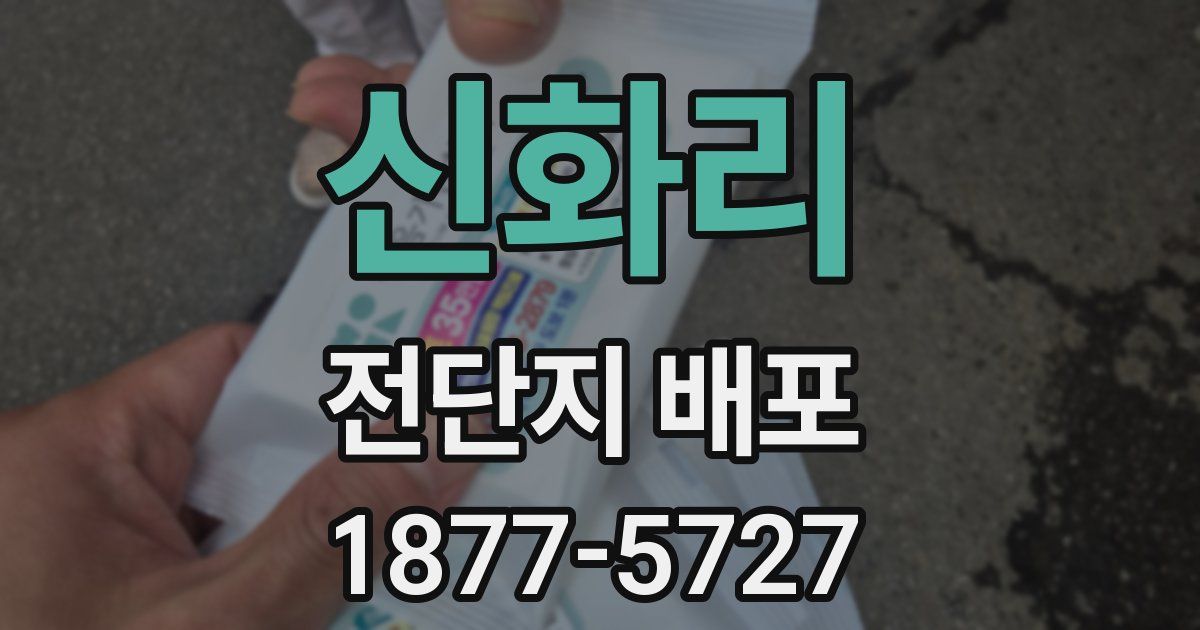 신화리 전단지 배포