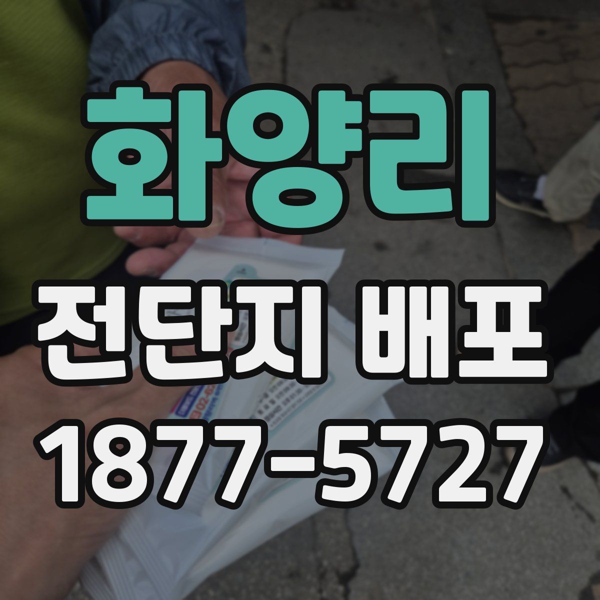 화양리 전단지 배포