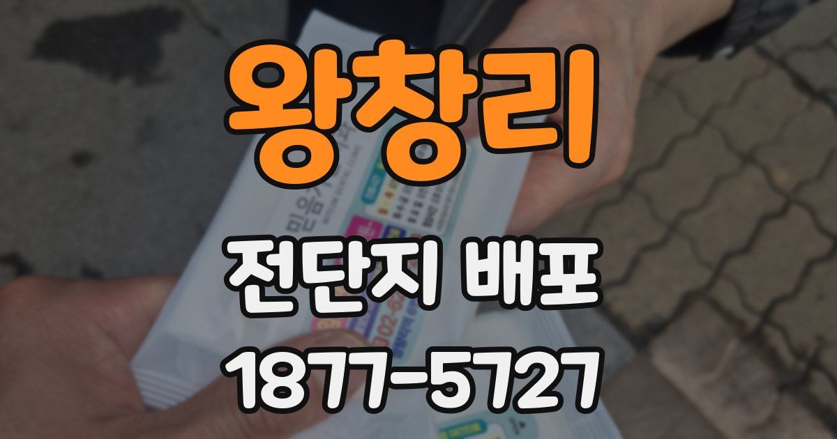 왕창리 전단지 배포