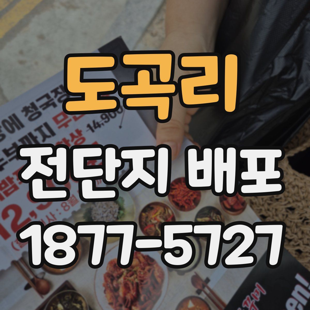 도곡리 전단지 배포