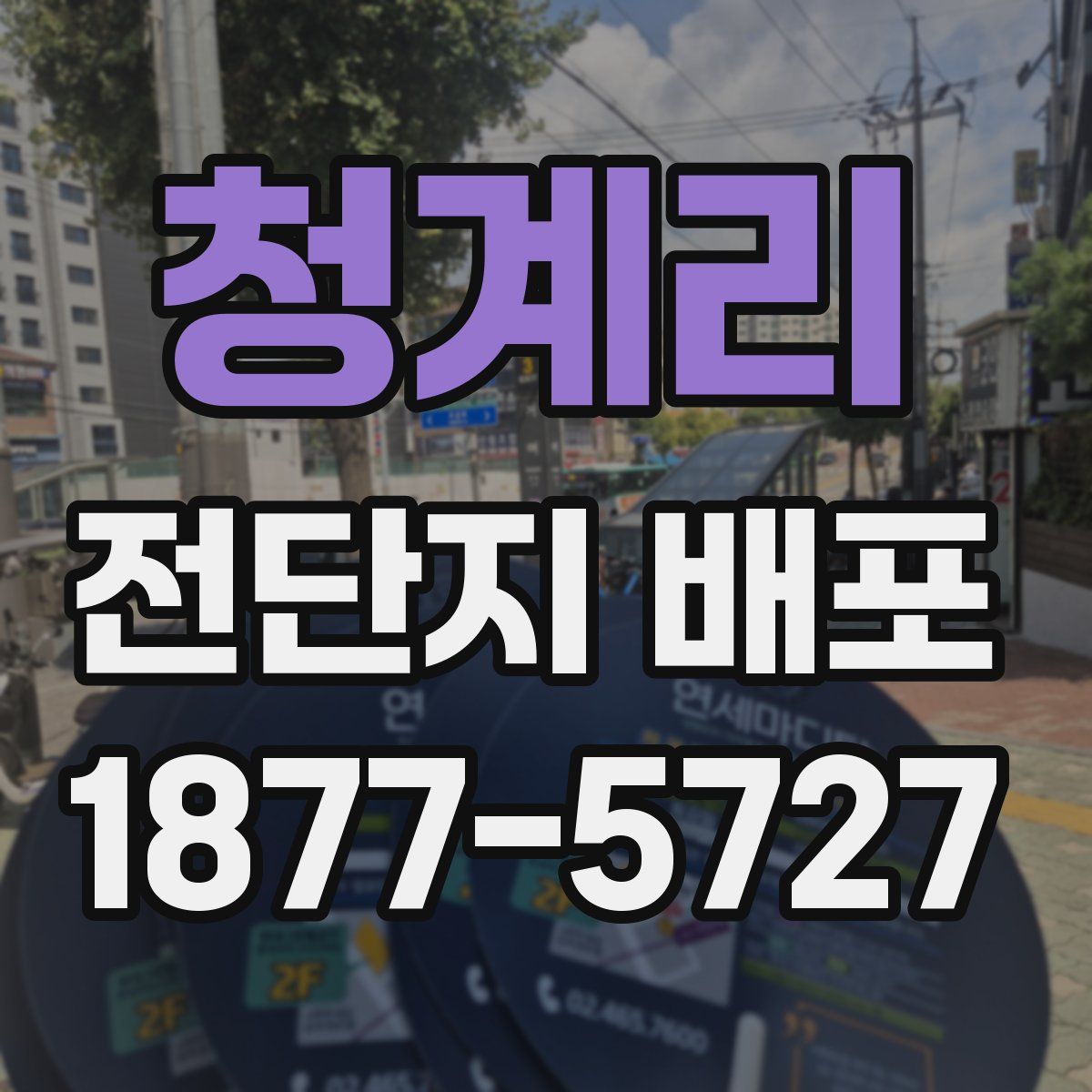 청계리 전단지 배포