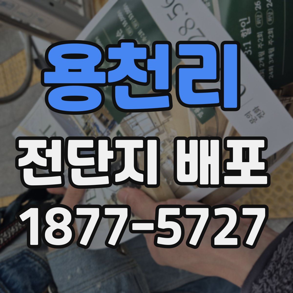용천리 전단지 배포
