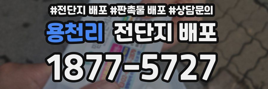 용천리 전단지 배포