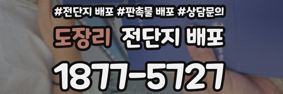 도장리 전단지 배포