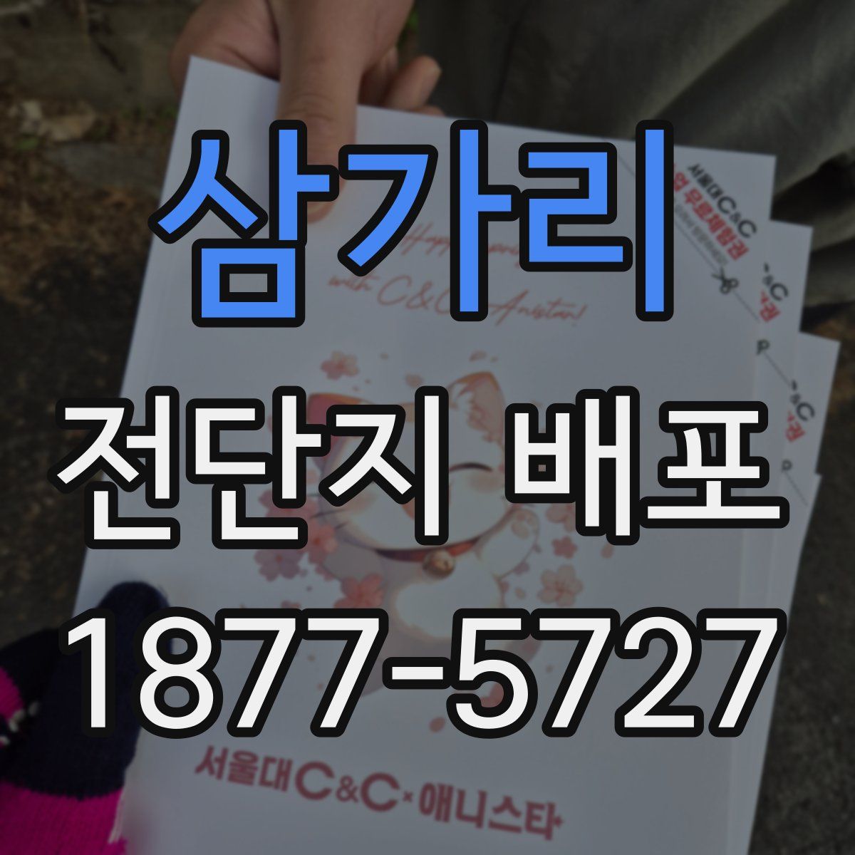 삼가리 전단지 배포