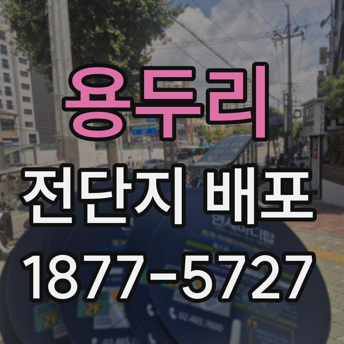 용두리 전단지 배포