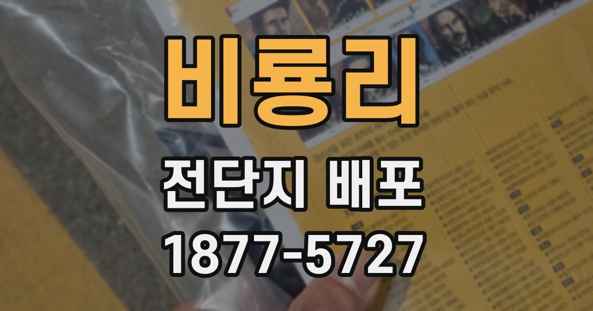 비룡리 전단지 배포