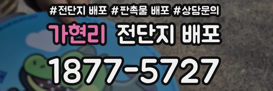 가현리 전단지 배포