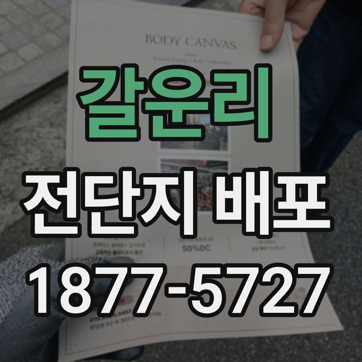 갈운리 전단지 배포