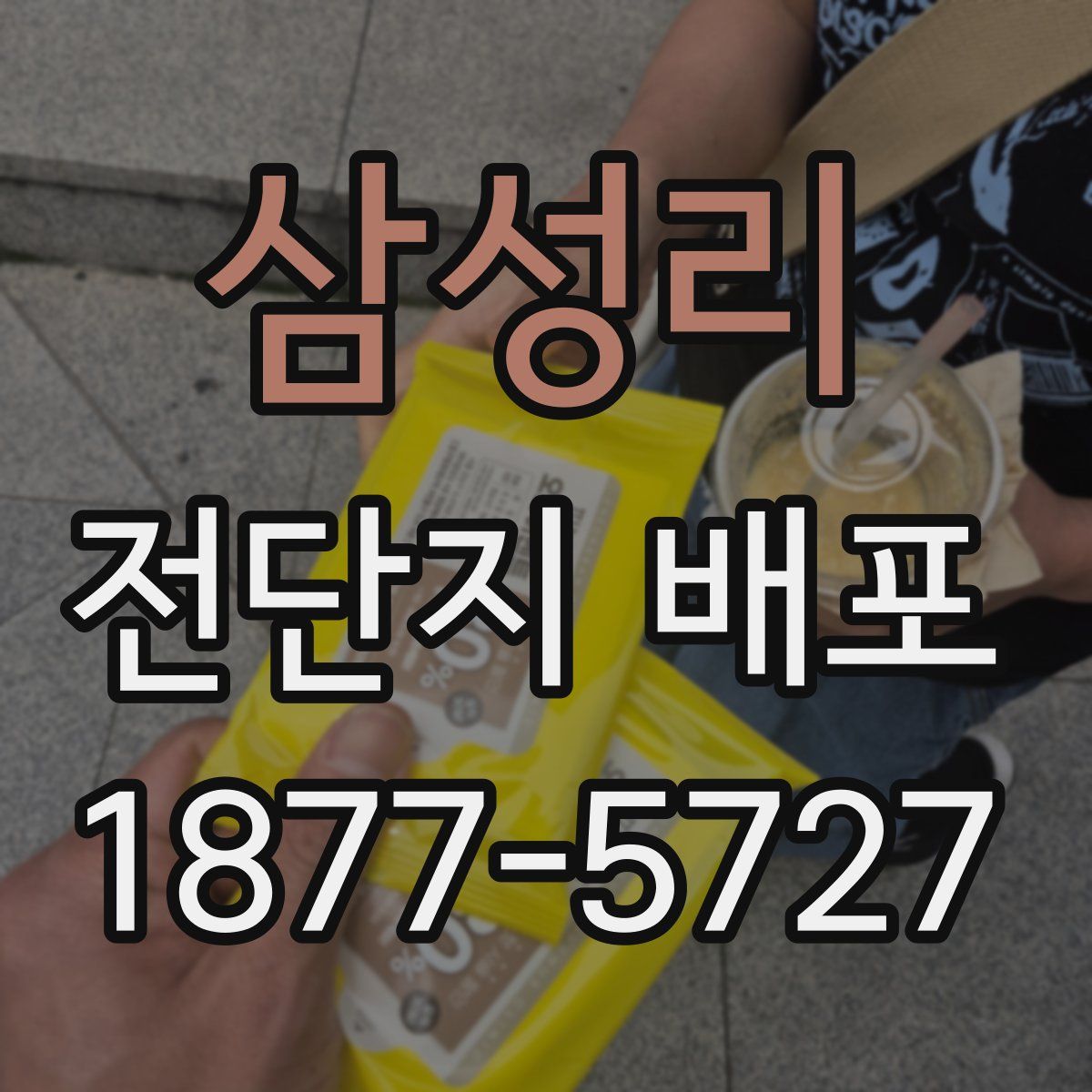 삼성리 전단지 배포