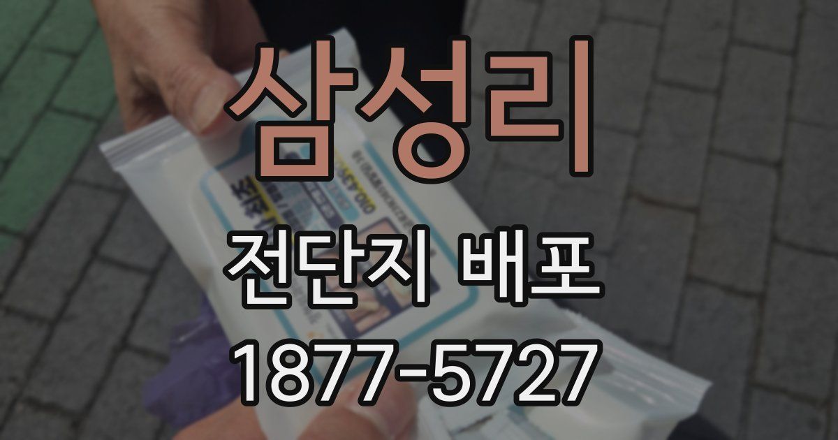삼성리 전단지 배포