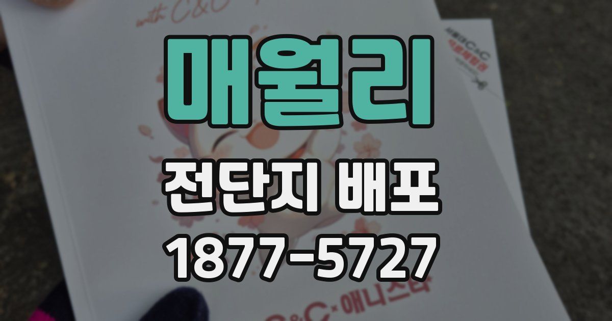 매월리 전단지 배포