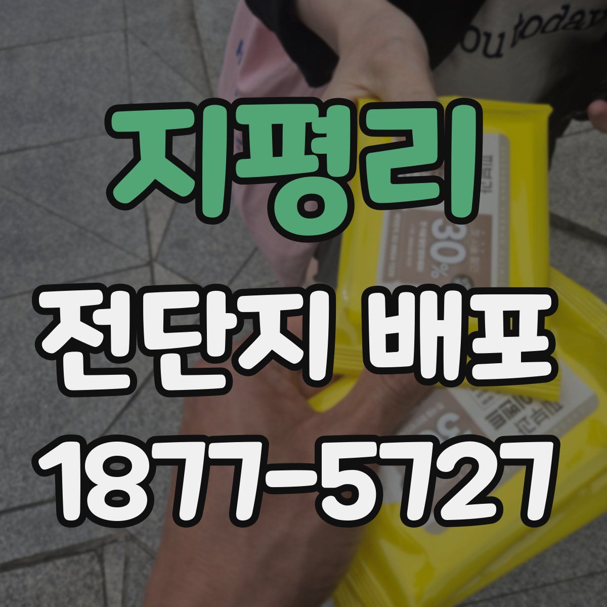 지평리 전단지 배포