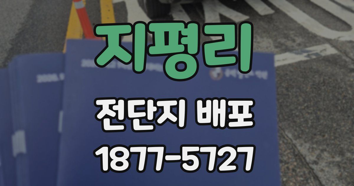지평리 전단지 배포