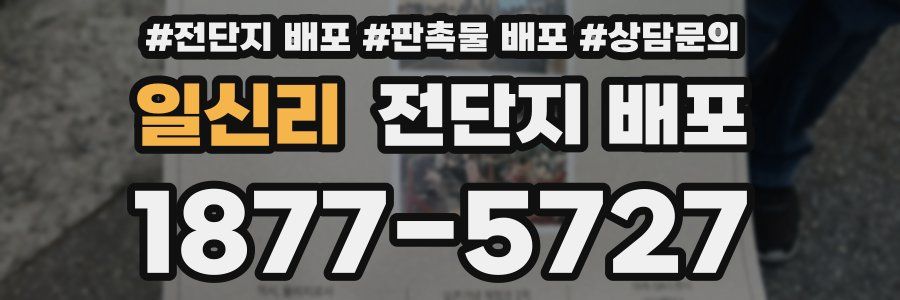 일신리 전단지 배포