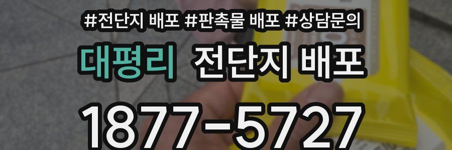 대평리 전단지 배포