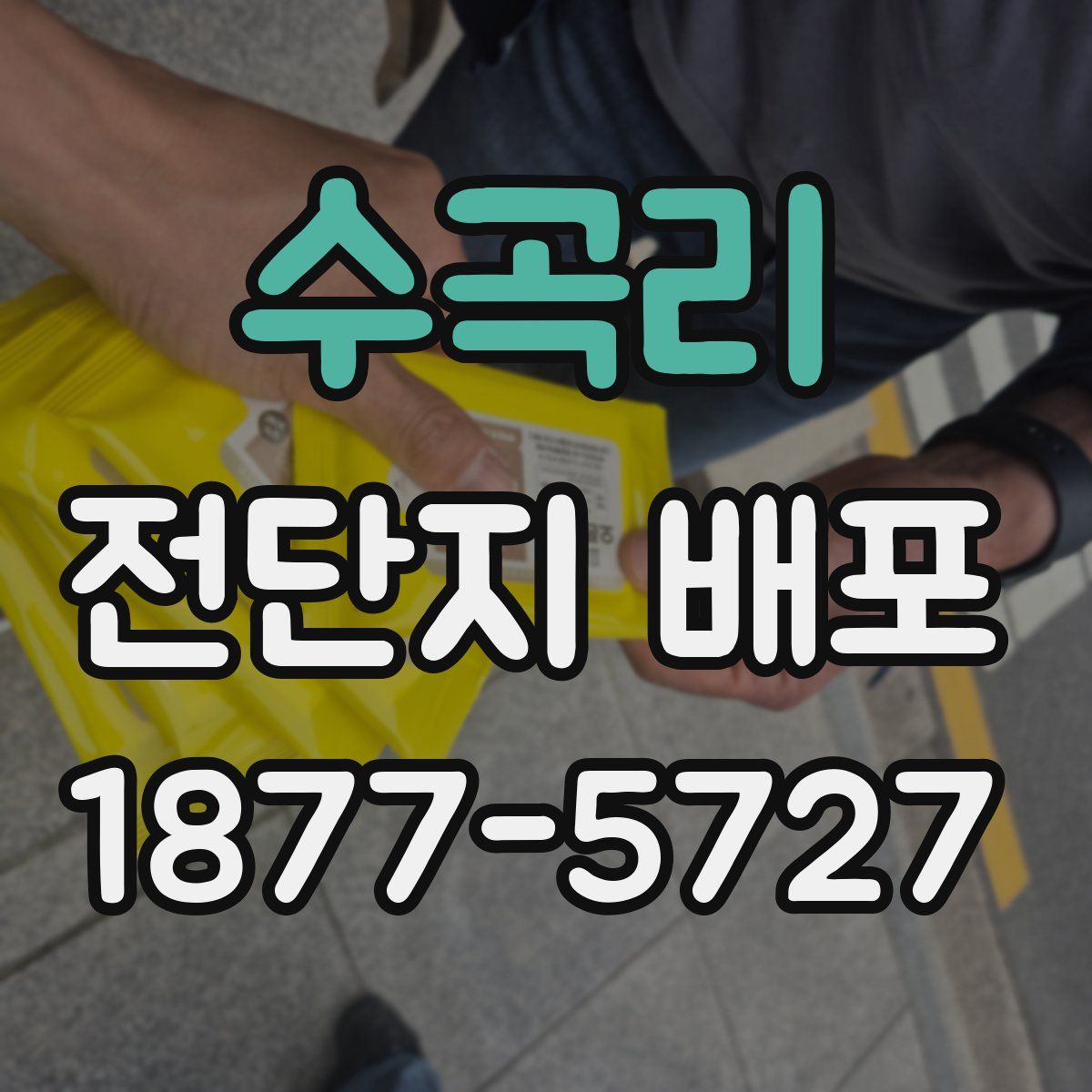 수곡리 전단지 배포