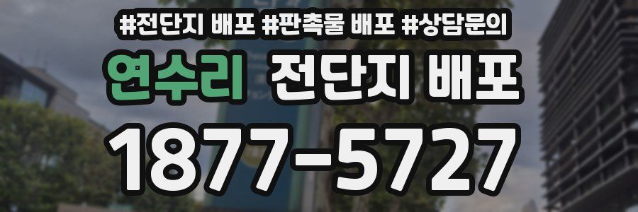 연수리 전단지 배포