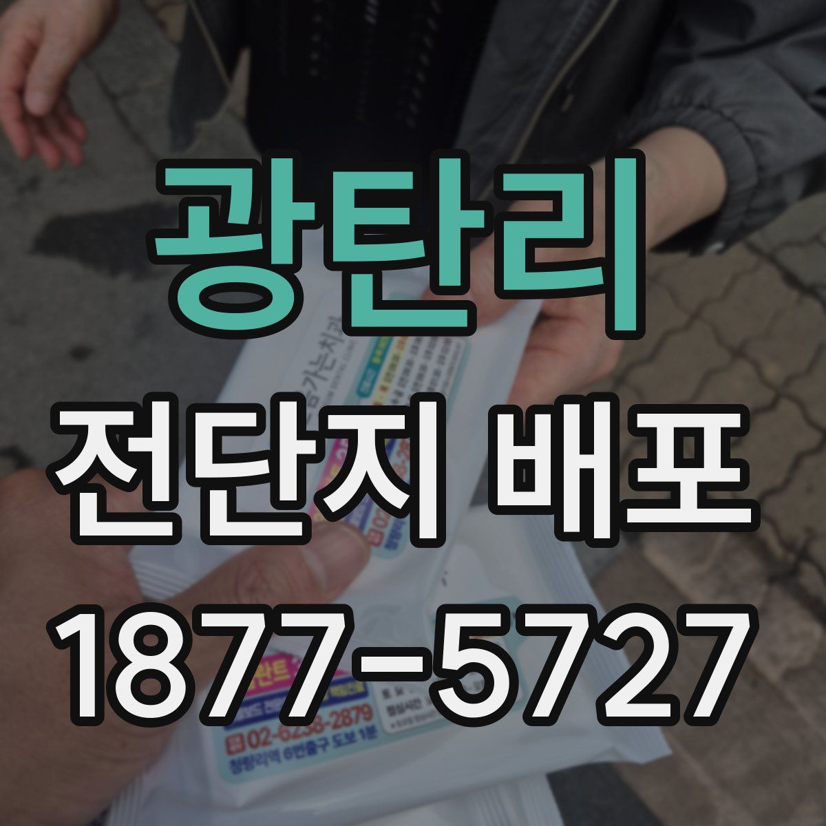 광탄리 전단지 배포