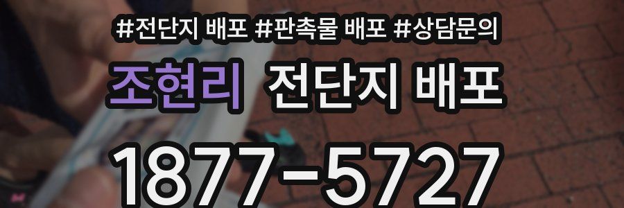 조현리 전단지 배포