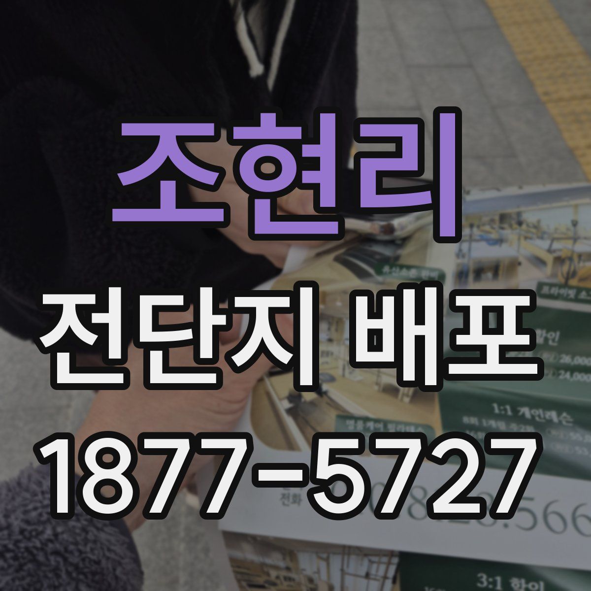 조현리 전단지 배포