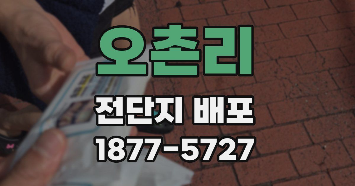 오촌리 전단지 배포