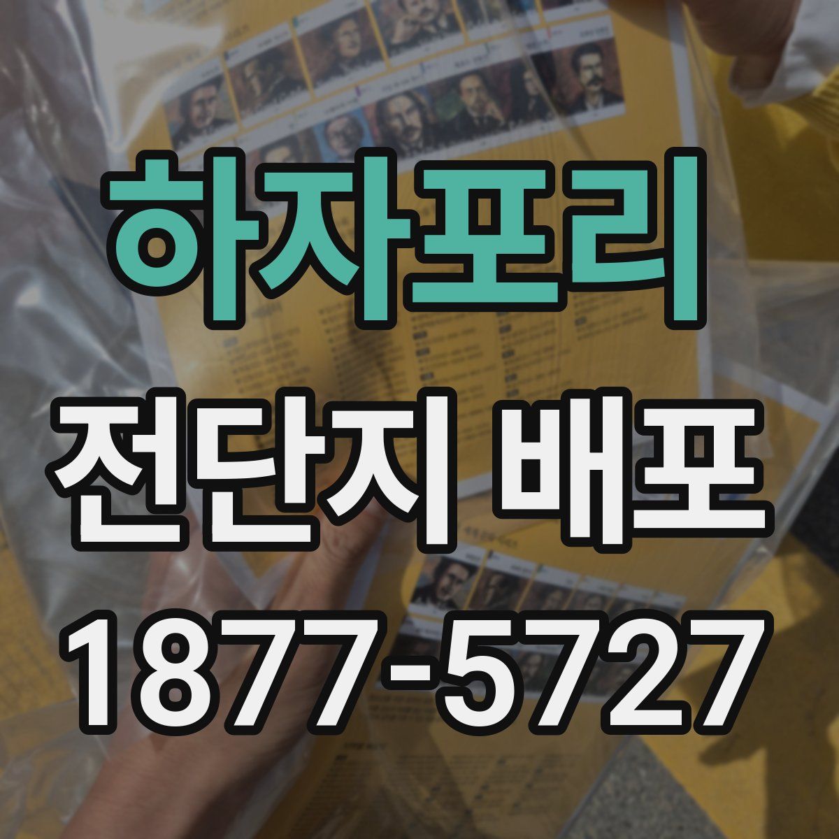 하자포리 전단지 배포
