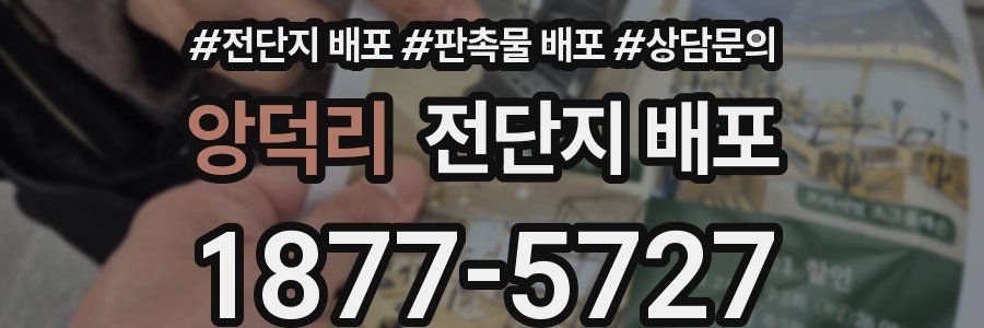 앙덕리 전단지 배포