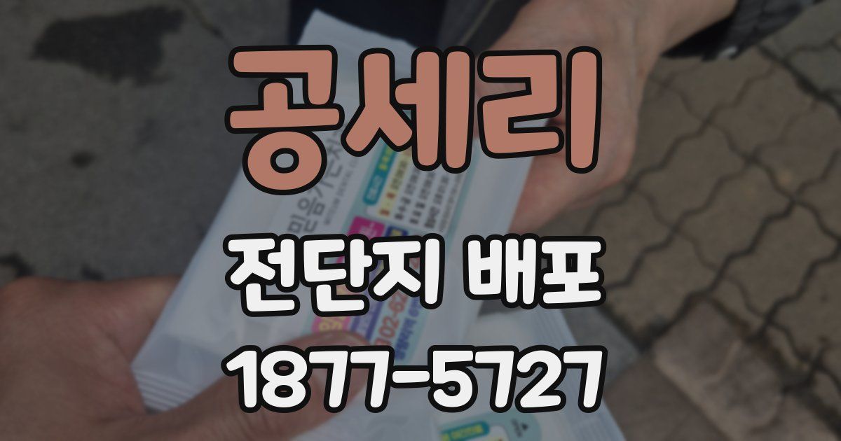 공세리 전단지 배포