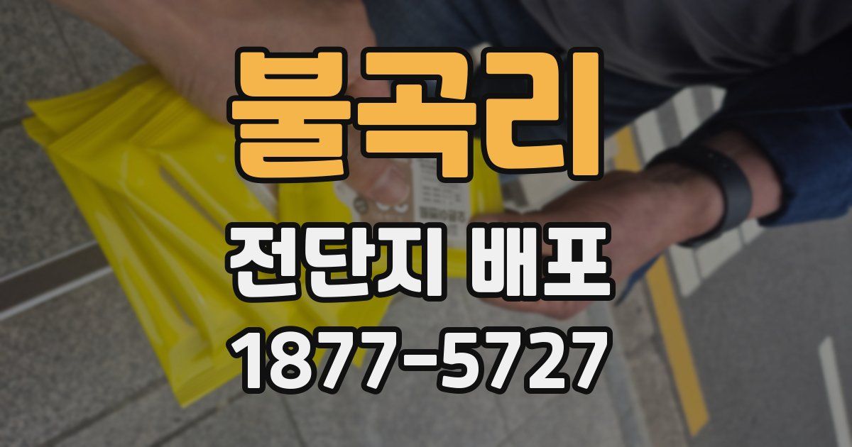 불곡리 전단지 배포