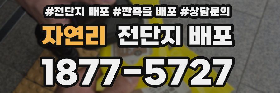 자연리 전단지 배포