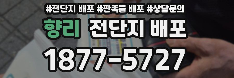 향리 전단지 배포
