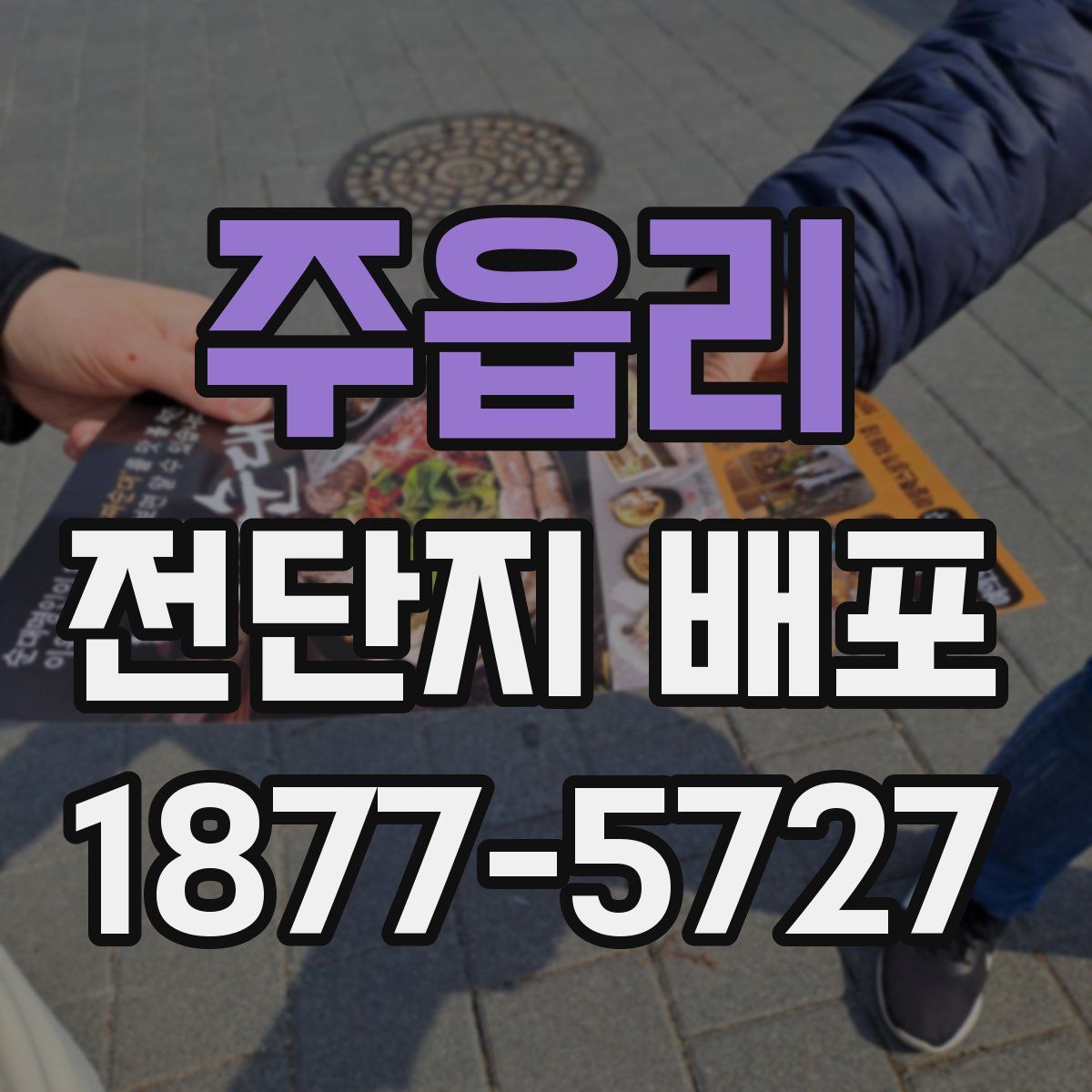 주읍리 전단지 배포