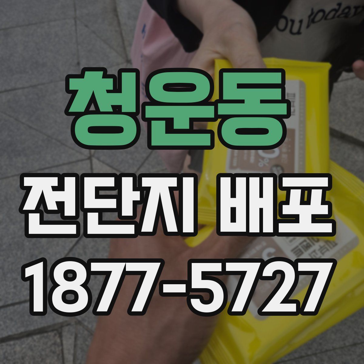 청운동 전단지 배포