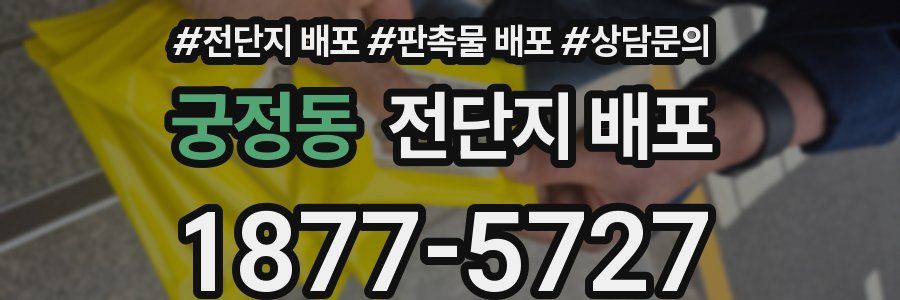 궁정동 전단지 배포