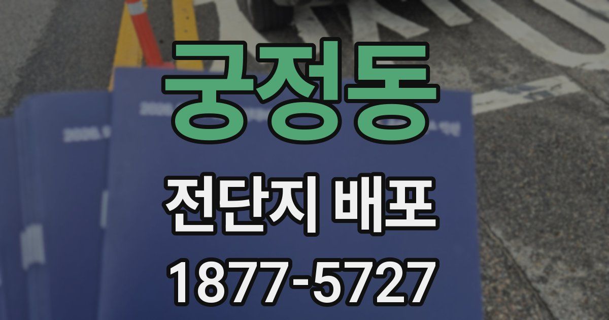 궁정동 전단지 배포