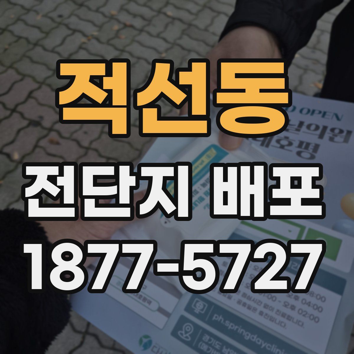 적선동 전단지 배포