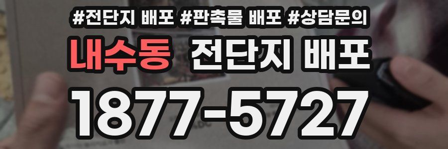 내수동 전단지 배포
