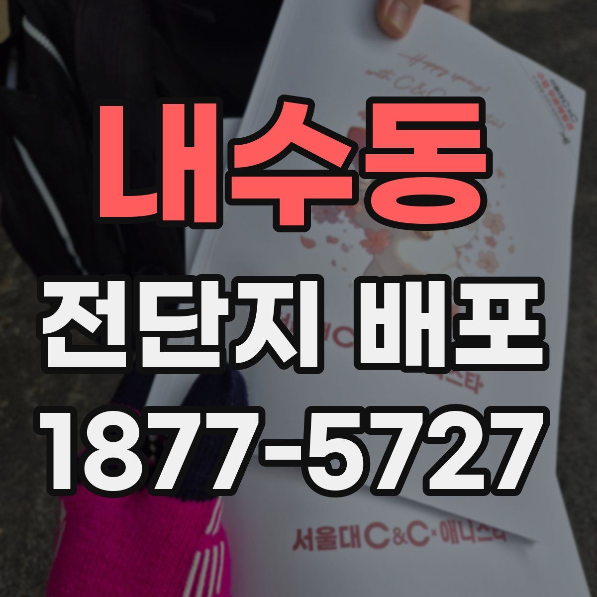 내수동 전단지 배포