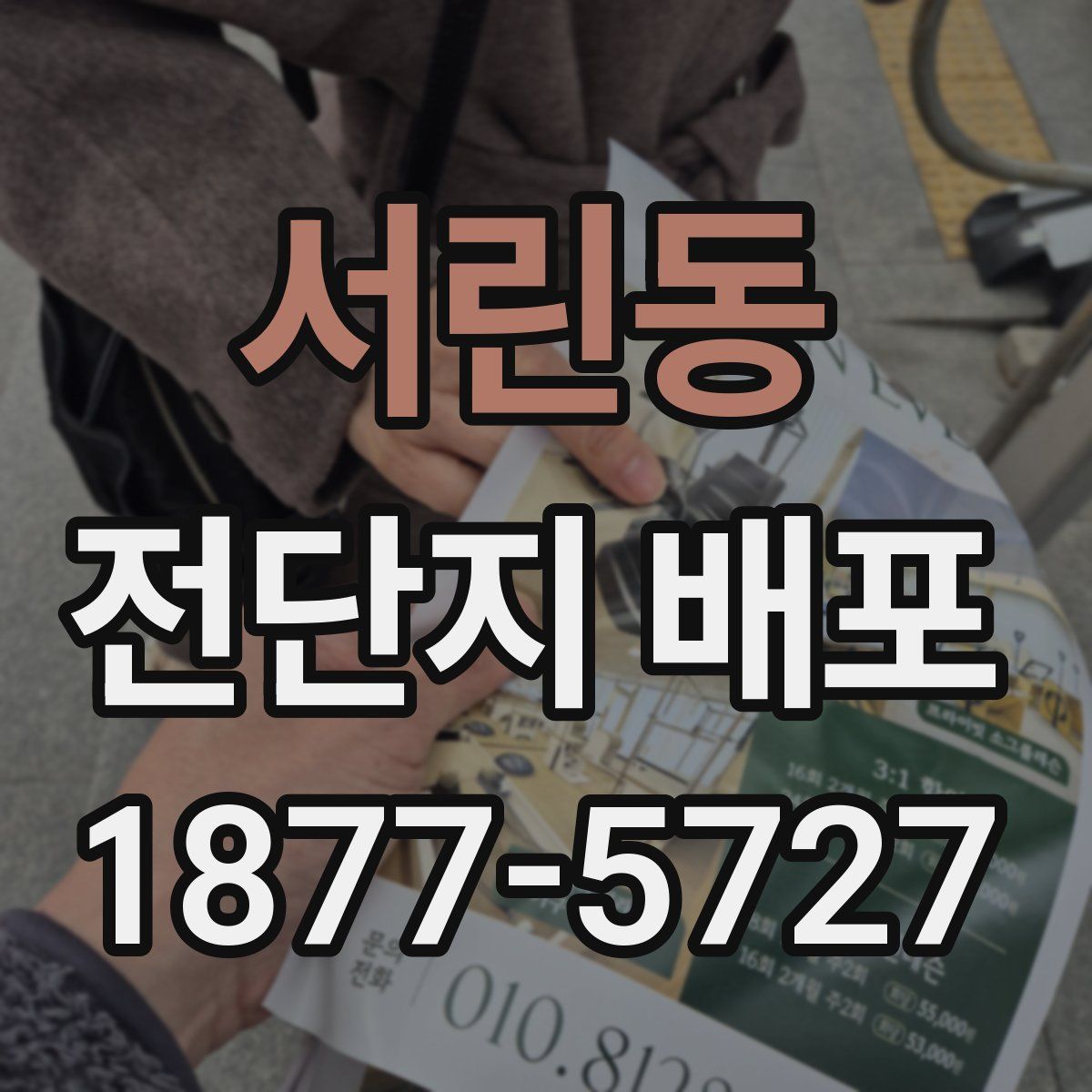 서린동 전단지 배포