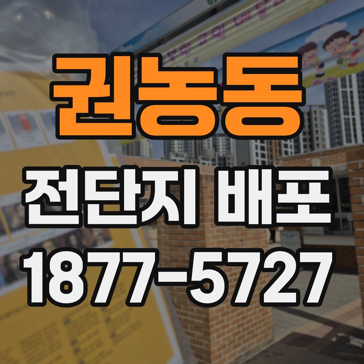 권농동 전단지 배포