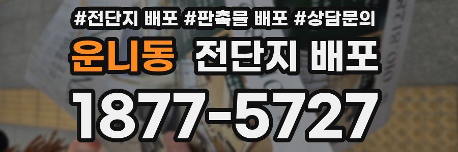 운니동 전단지 배포