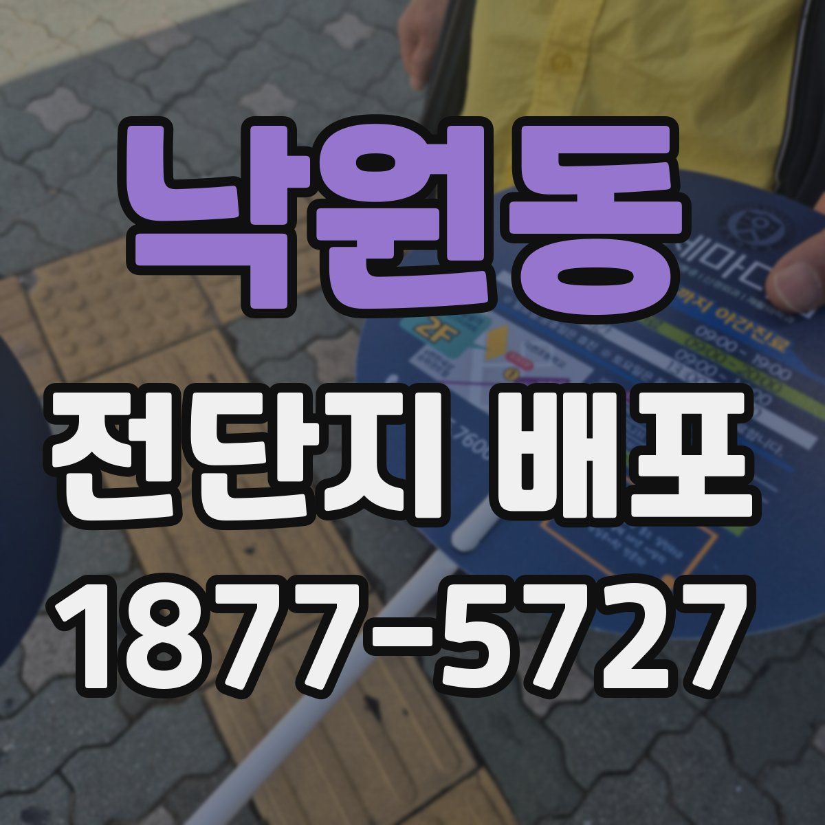 낙원동 전단지 배포