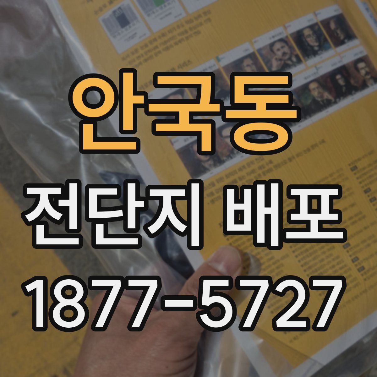 안국동 전단지 배포