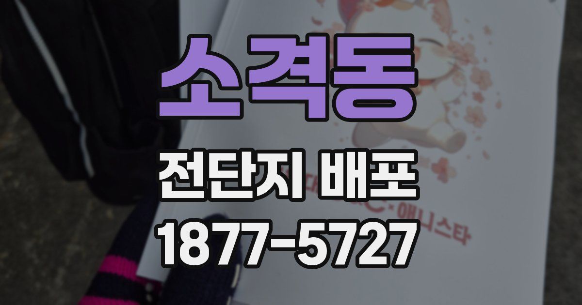 소격동 전단지 배포