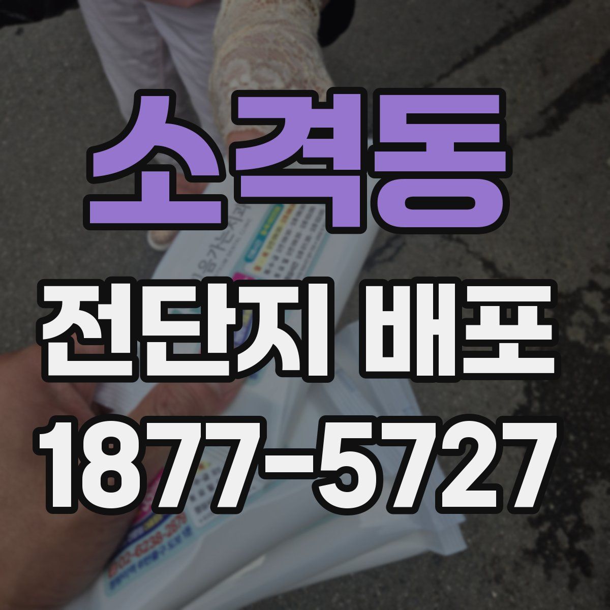 소격동 전단지 배포