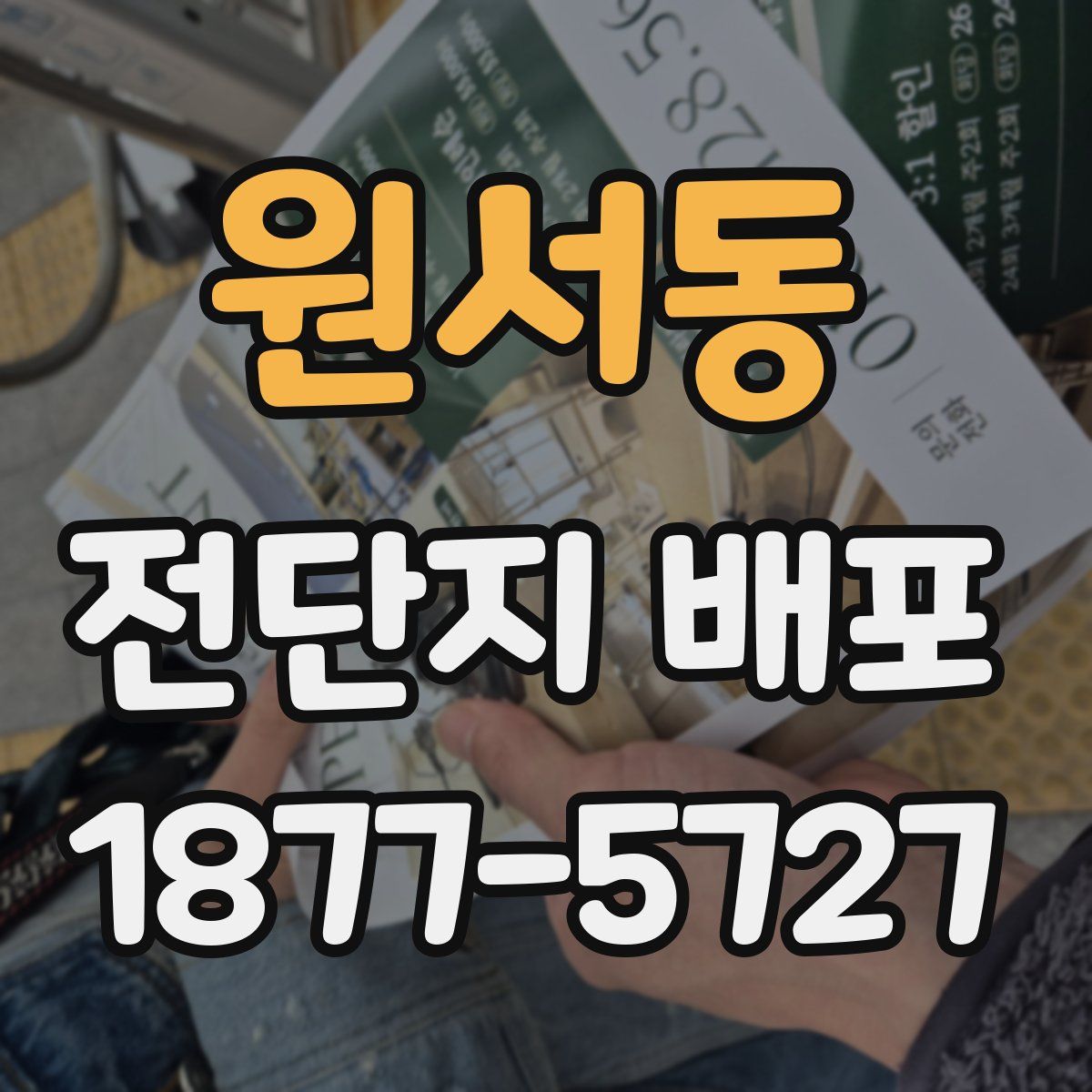 원서동 전단지 배포