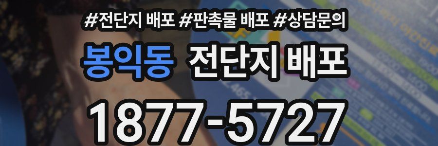 봉익동 전단지 배포