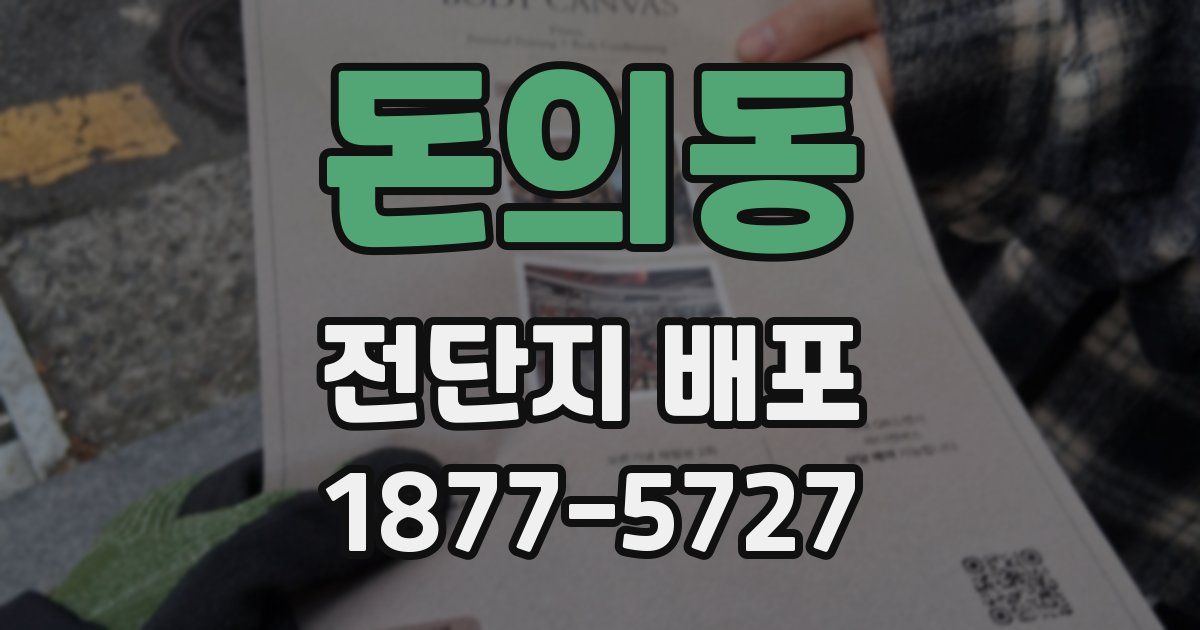 돈의동 전단지 배포